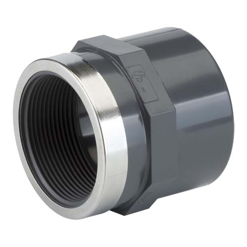 TP PVC HD draadsok lijm x bi.dr. met RVS ring