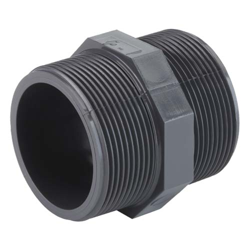 TP PVC HD dubbele nippel 2x bu.dr.