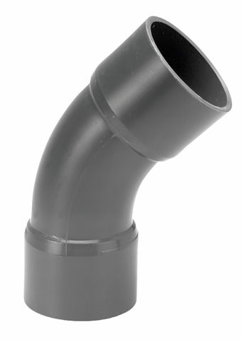 PVC HD bocht 45° handvorm