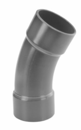 PVC HD bocht 30° handvorm