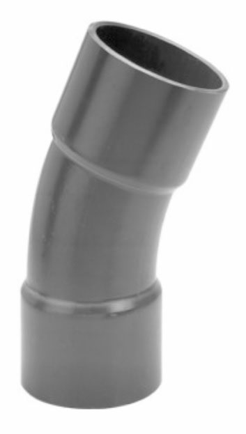 PVC HD bocht 22,5° handvorm