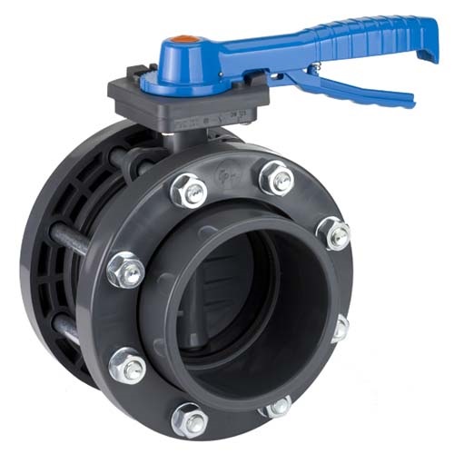 TP PVC HD vlinderklep combinatie compleet