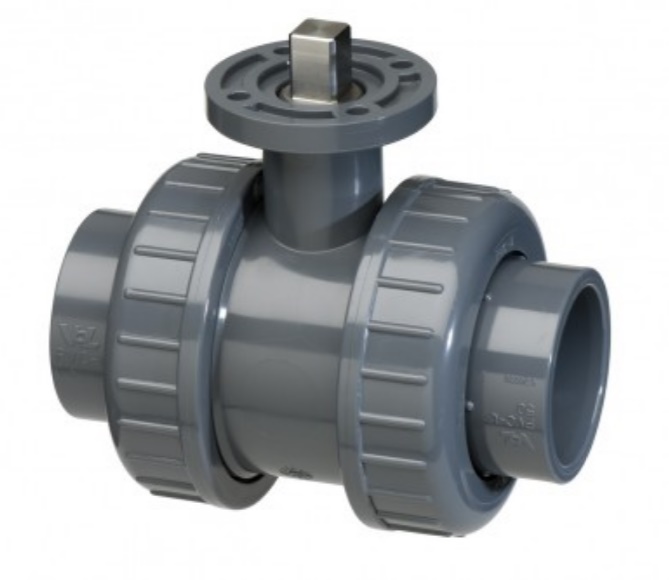 PVC HD kogelkraan met ISO-Top aansl.