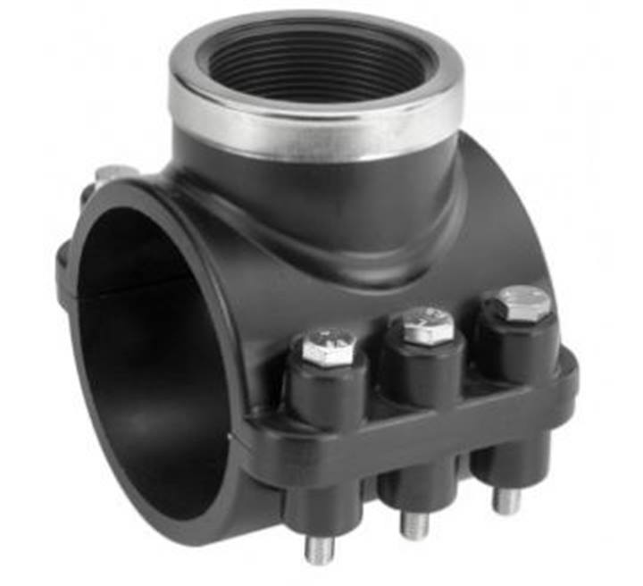 VDL PP aanboorzadel binnendraad met RVS bouten en moeren