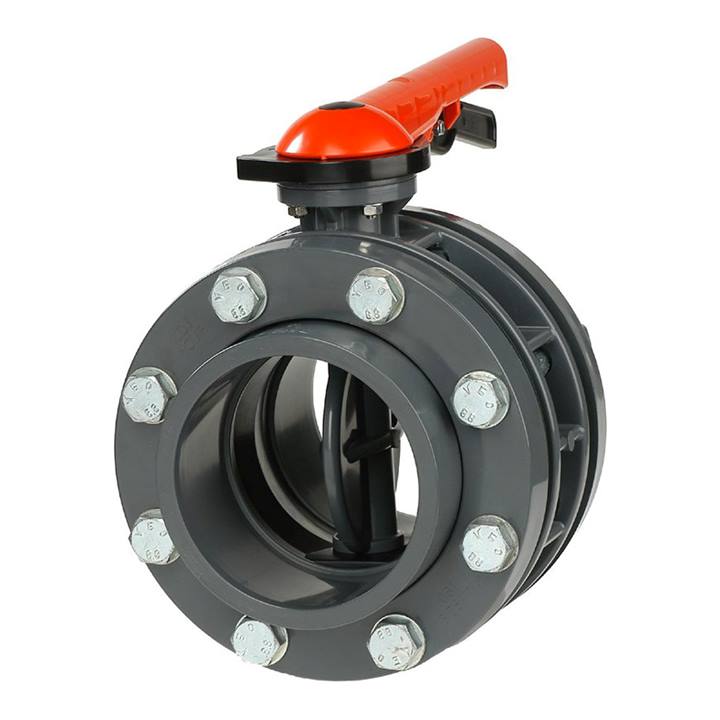 VDL PVC vlinderklep compleet oranje