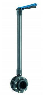 VDL PVC vlinderklep compleet verlengd blauw