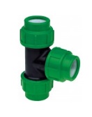 VDL PE T-stuk klem x klem x klem