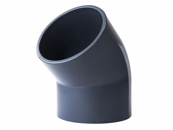 CH PVC HD knie 45° 2x lijm