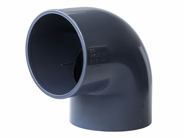 CH PVC HD knie 90° 2x lijm