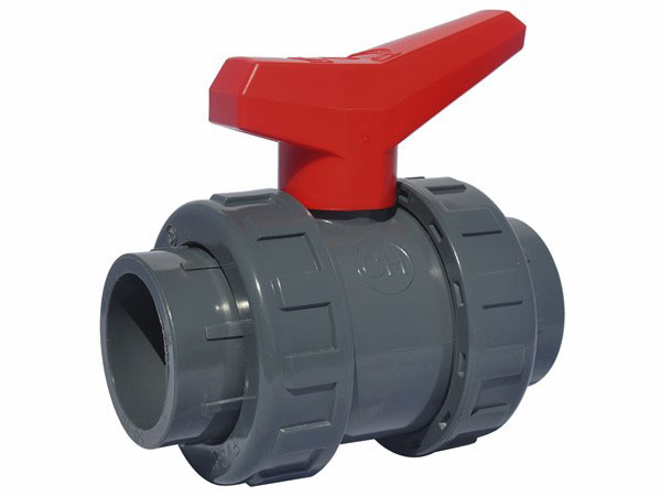 CH PVC HD kogelkraan met rode hendel 2x lijm