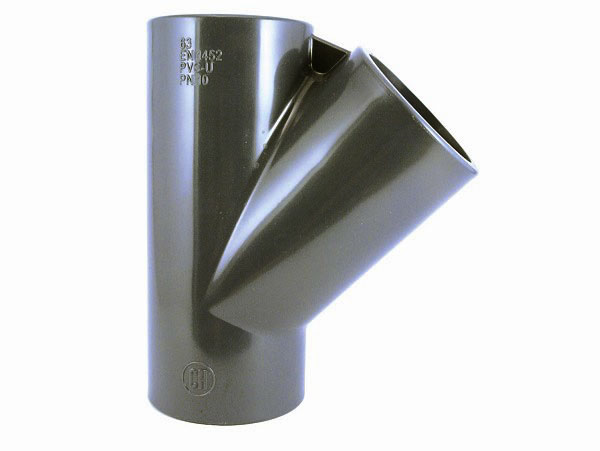 CH PVC HD T-stuk 45° 3x lijm