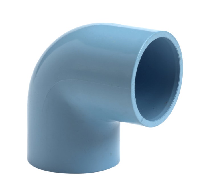 Girair PVC knie 90° 2x lijm blauw