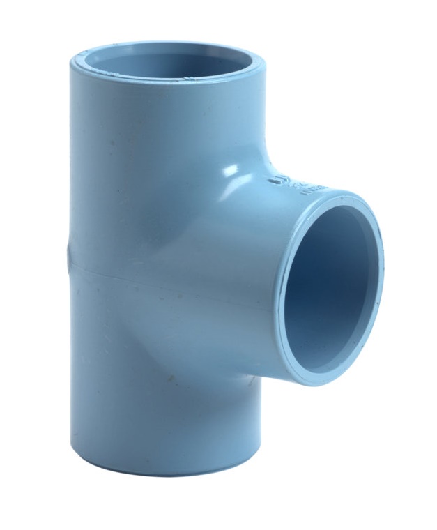 Girair PVC T-stuk 90° 3x lijm blauw