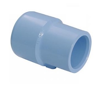 Girair PVC inzet verloopsok 2x lijm blauw