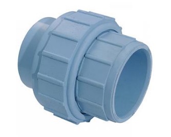 Girair PVC 3/3 koppeling 2x lijm blauw