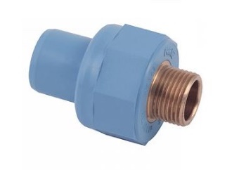 Girair PVC puntstuk lijm x messing bu.dr.