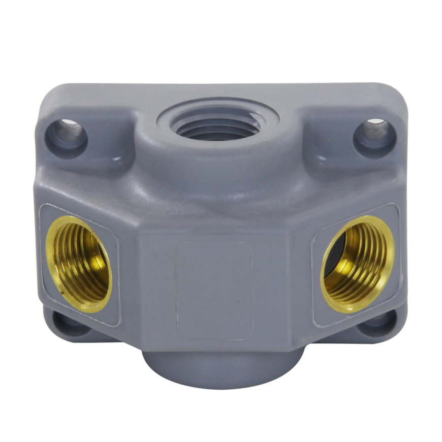 Girair 2-weg muurplaat 1x bi.dr. / 2x bi.dr.