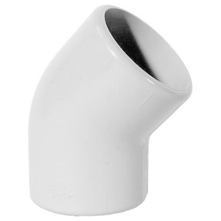 +GF+ PVC-C knie grijs 45° PN16