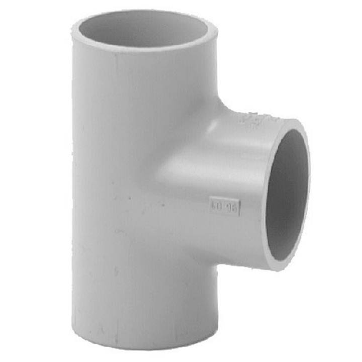 +GF+ PVC-C T-stuk grijs 90° PN16