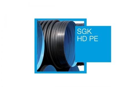 HDPE duikerbuis SGK L=6 incl. mof en rubberring