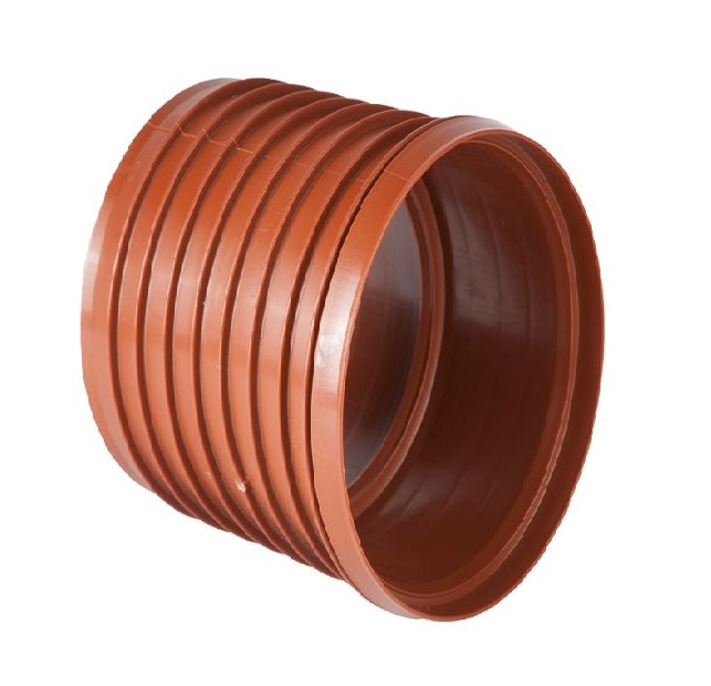 Pipelife Pragma PP steekmof kort Roodbruin SN8 excl. rubberringen