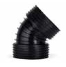 PE bocht 45° 2x mof excl. rubber ring