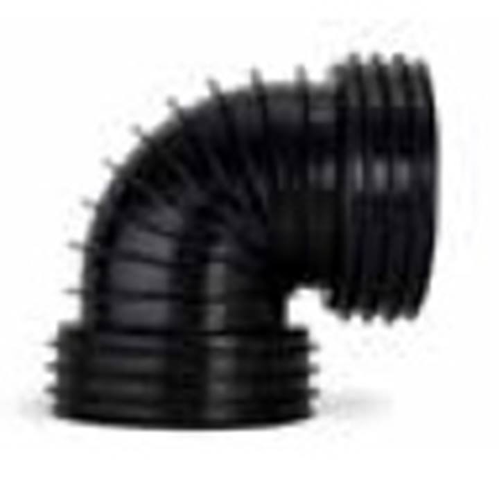 PE bocht 90° 2x mof excl. rubber ring