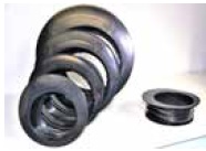 PE verloopstuk excentrisch in buis x mof excl. rubber ring