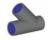 Magnum PE T-stuk 45º 3 x spie