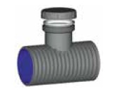 Magnum PE inspectie / ontstoppingsstuk 2 x spie met schroefdeksel