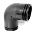 PE bocht 90° met profielbuis exclusief Corpress koppeling
