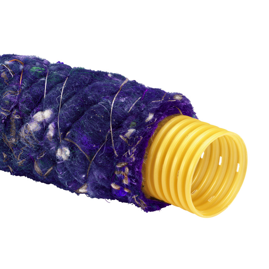 PVC drainagebuis met PP-700 omwikkeling