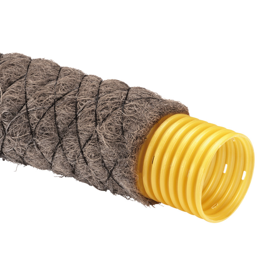 PVC drainagebuis met kokos 1000 omwikkeling