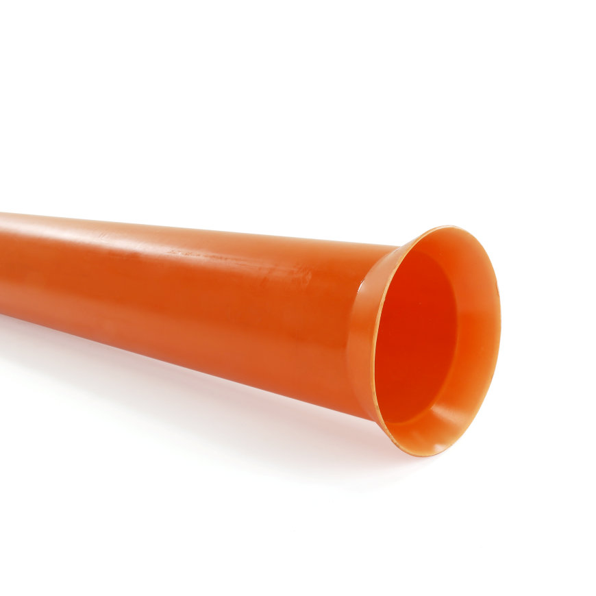 PVC drainage eindbuis flens x klik