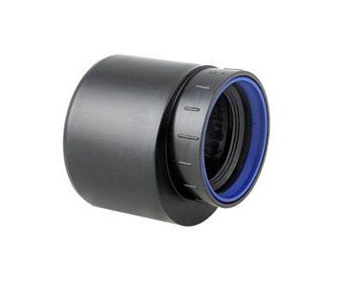 Dyka PP afvoer verloopring zwart excentrisch