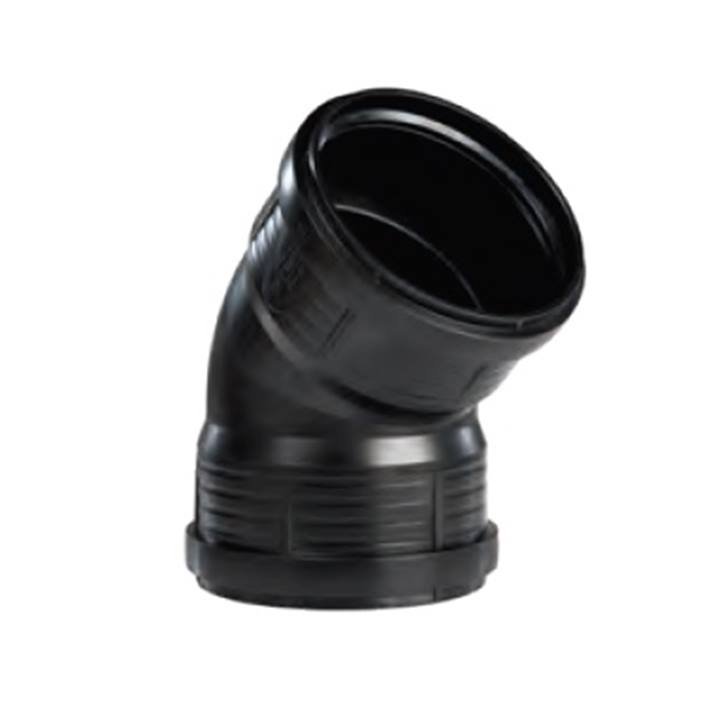 Pipelife PP Master 3 plus geluidsarm, PP bocht 45° 2xmanchet