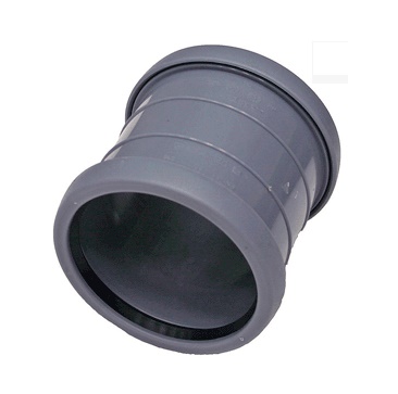 Pipelife Topfit PP overschuifmof 2xmanchet grijs