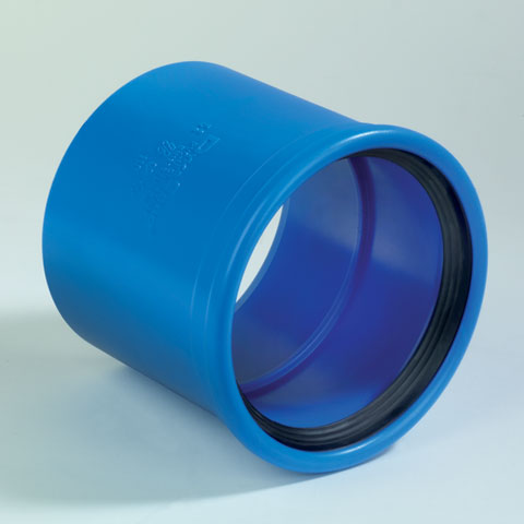 Dyka Sono PVC steekmof blauw lijm x manchet