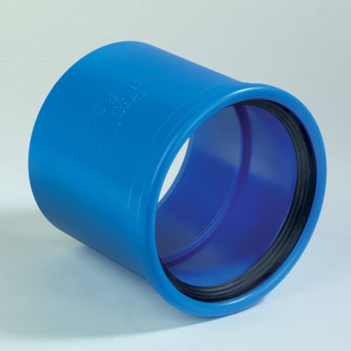 Dyka Sono PVC steekmof blauw lijm x manchet