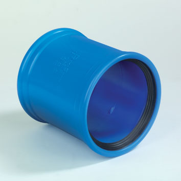 Dyka Sono PVC overschuifmof blauw 2xmanchet