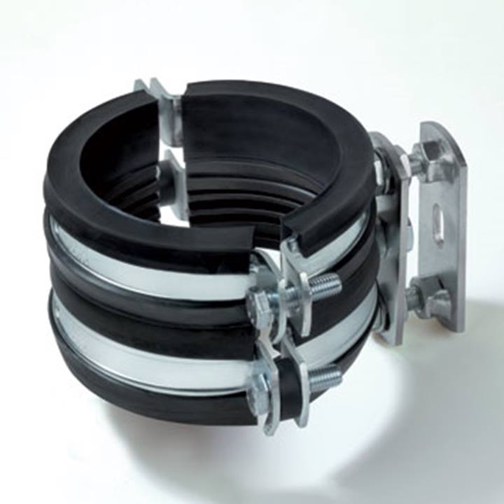 Dyka Sono verzinkte vastpuntbeugel dubbel met rubber inlage