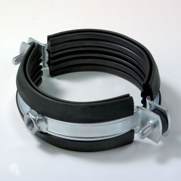 Dyka Sono verzinkte doorvoerbeugel enkel met rubber inlage