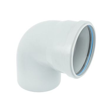 Dyka Solydo PP bocht SN8 grijs 90° 1MV