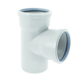 Dyka Solydo PP T-stuk SN8 grijs 90° 2MV