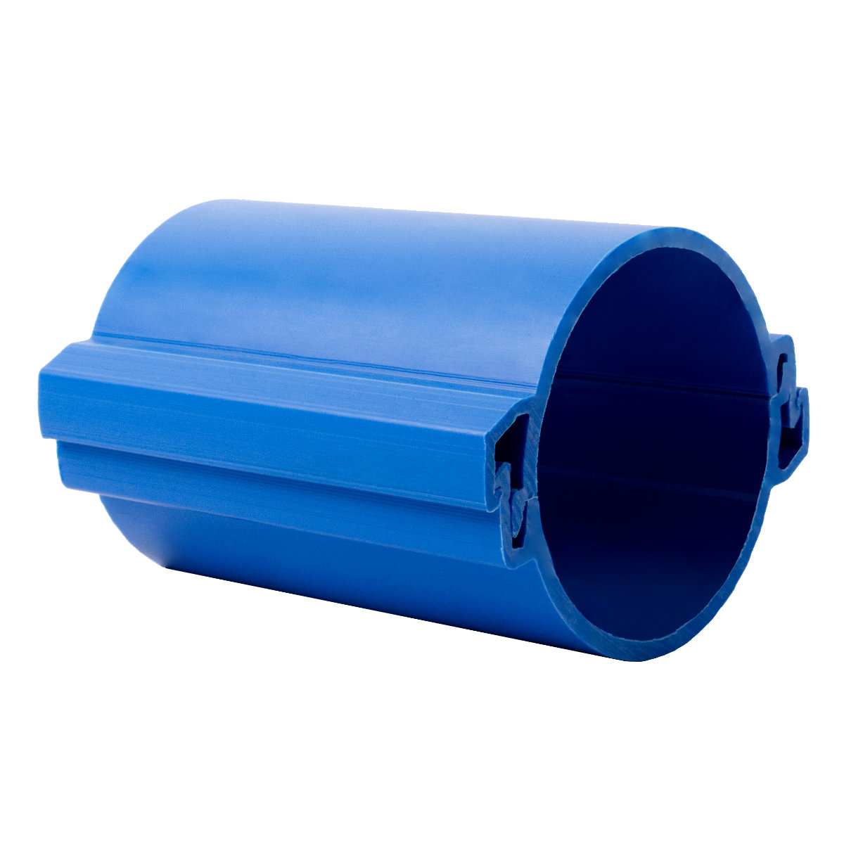 HDPE deelbaar blauw op lengte