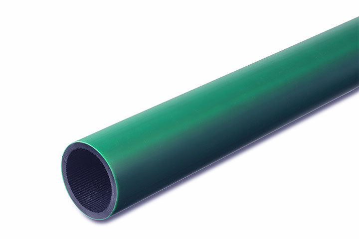 HDPE glasvezelbuis donkergroen op rol
