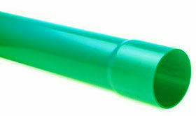 PVC KBB mantelbuis groen op lengte