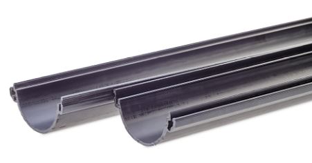 HDPE deelbaar zwart op lengte