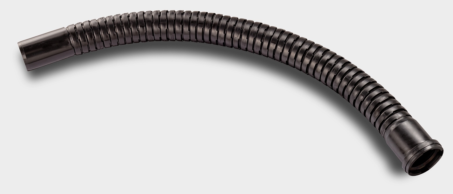 PEHD flexibele invoerbochten met manchetverbinding t.b.v. kabelbescherming