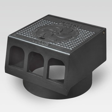 Duborain gietijzeren trottoirkolkkop